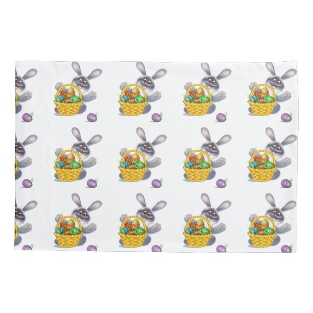 Funda De Cojín Conejo de Pascua (Reverso)