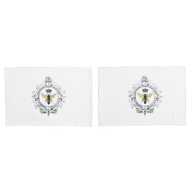 Funda De Cojín Conjunto moderno de almohadas Queen Bee (Anverso - Set)