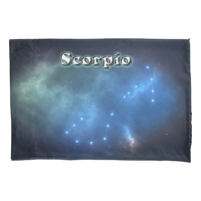 Funda De Cojín Constelación de Scorpio (Anverso)