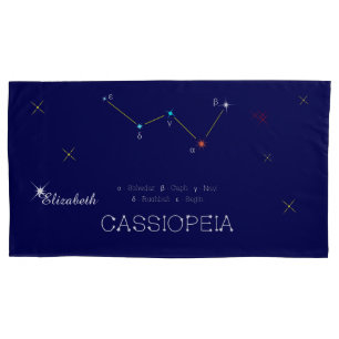 Funda De Cojín Constelación del hemisferio norte Cassioipeia