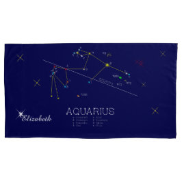 Funda De Cojín Constellation AQUARIUS único, soberbio