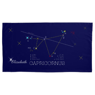 Funda De Cojín Constellation CAPRICORNUS único, impresionante