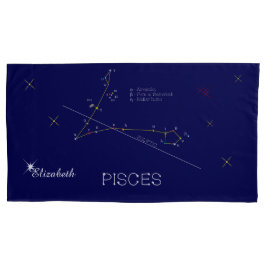 Funda De Cojín Constellation PISCES único, brillante