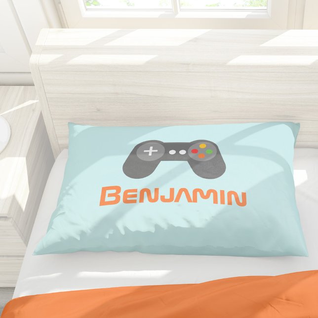 Funda De Cojín Controlador de videojuegos azul claro (Subido por el creador)