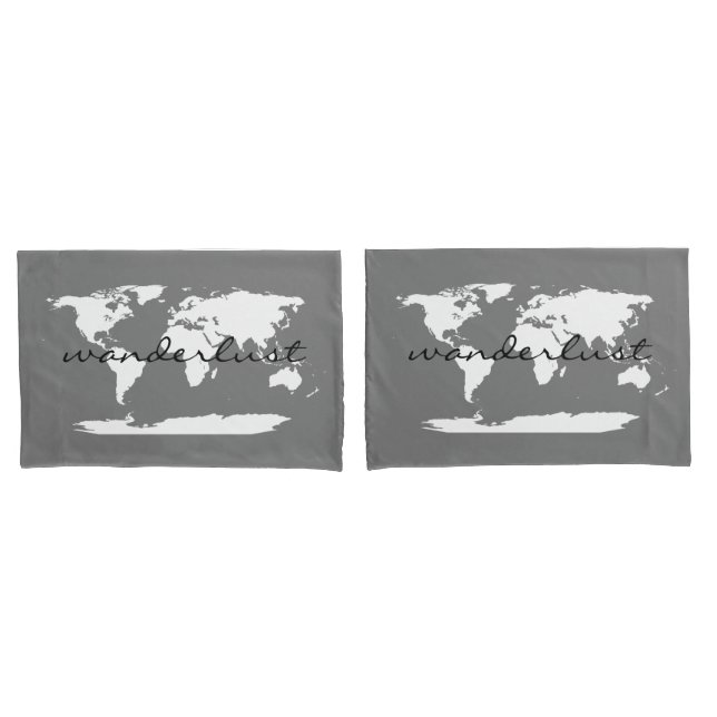 Funda De Cojín Coordinación especial del Mapa Mundial (Anverso - Set)
