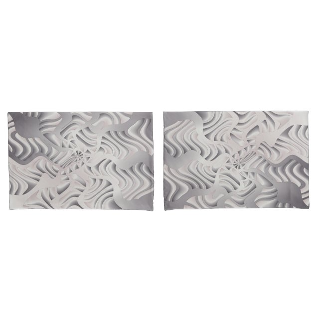 Funda De Cojín copo de nieve de plata (Anverso - Set)