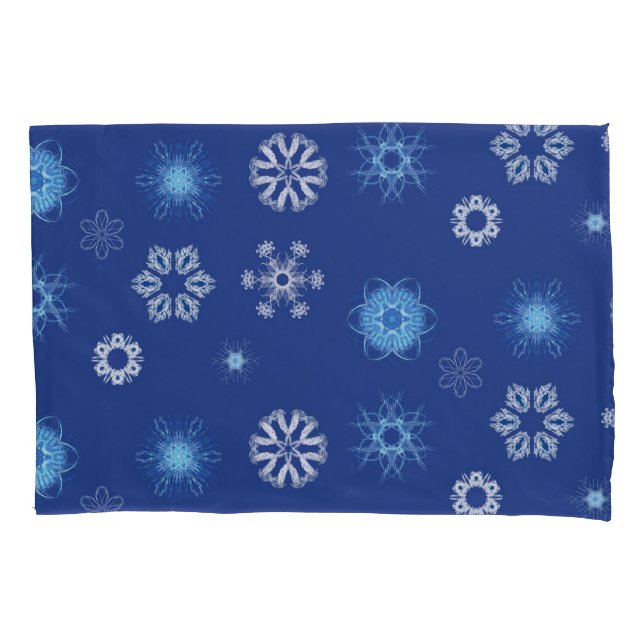 Funda De Cojín Copos de Navidad en tu cama (Anverso)