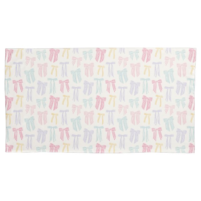 Funda De Cojín Coqueta rayada Arcos de menta lilo amarillo rosado (Anverso-izquierdo)