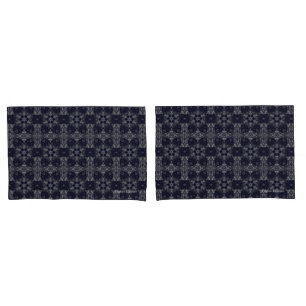 Funda De Cojín Coral de Estrella de Mar Mandala Tonos Negros Gris