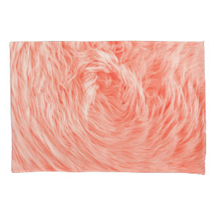 Funda De Cojín Coral Fluffy Fur: Tendencia 2019.
