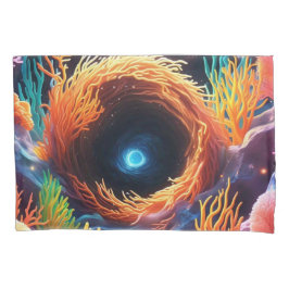 Funda De Cojín Coral subacuático Vortex