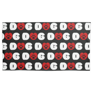 Funda De Cojín Corazón de amor de perro