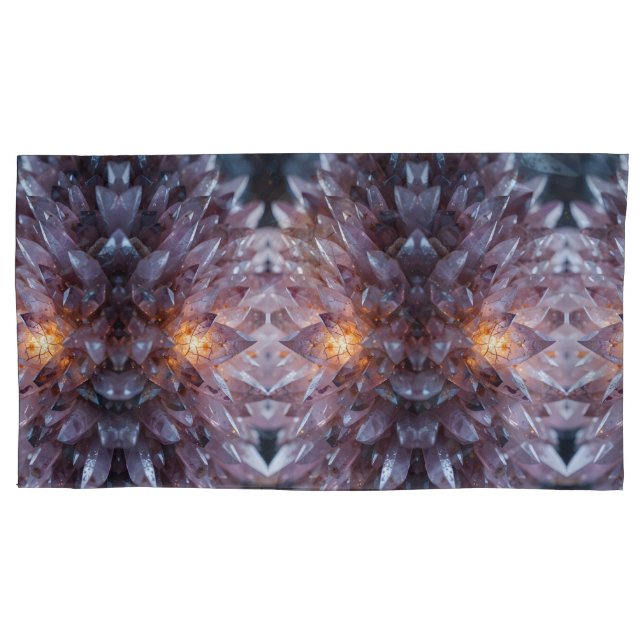 Funda De Cojín Corazón de cristal radiante (Anverso-izquierdo)