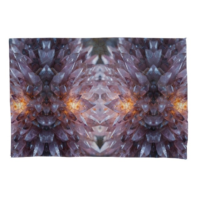 Funda De Cojín Corazón de cristal radiante (Anverso-izquierdo)