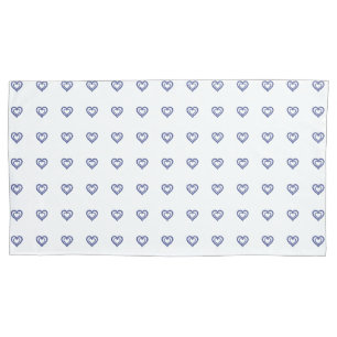 Funda De Cojín Corazón de zafiro azul