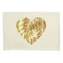 Funda De Cojín Corazón dorado (Forma de oro del amor)
