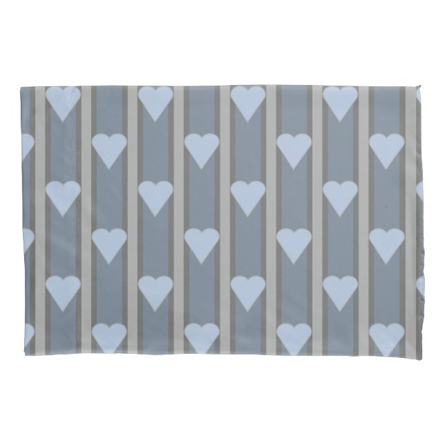 Funda De Cojín Corazón Rayado (Anverso)