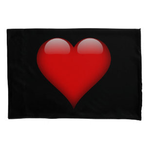 Funda De Cojín Corazón Rojo Amor de Boda Tendencia
