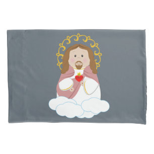 Funda De Cojín Corazón sagrado de Jesús
