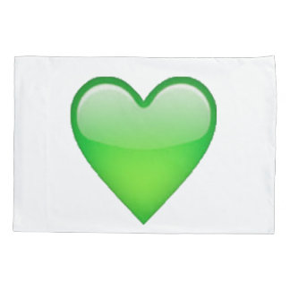 Funda De Cojín Corazón verde - Emoji