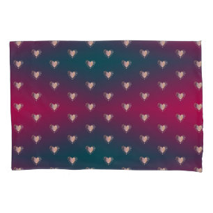 Funda De Cojín Corazones Fuschia y Fancy Smokey