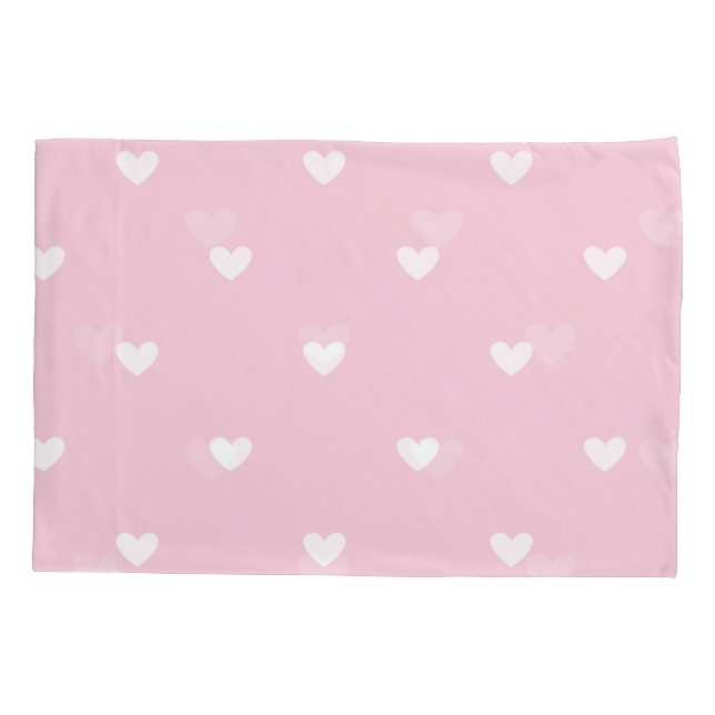 Funda De Cojín Corazones rosas  (Reverso)