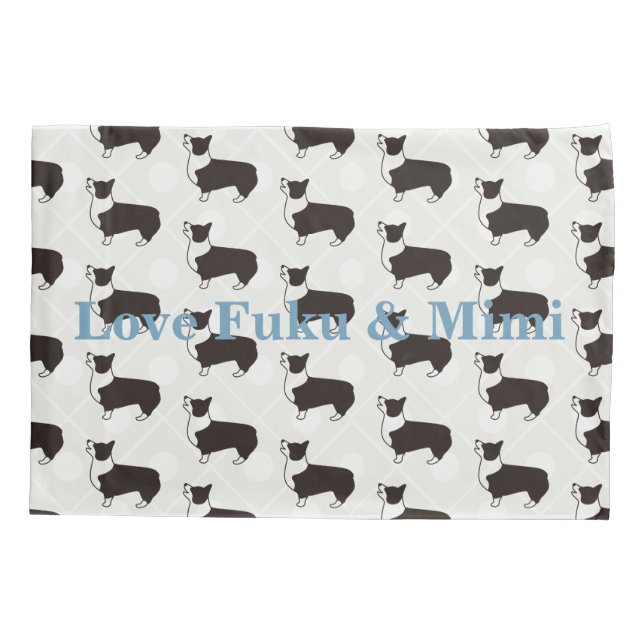 Funda De Cojín corgi pillowcase コーギー枕カバー (Reverso)