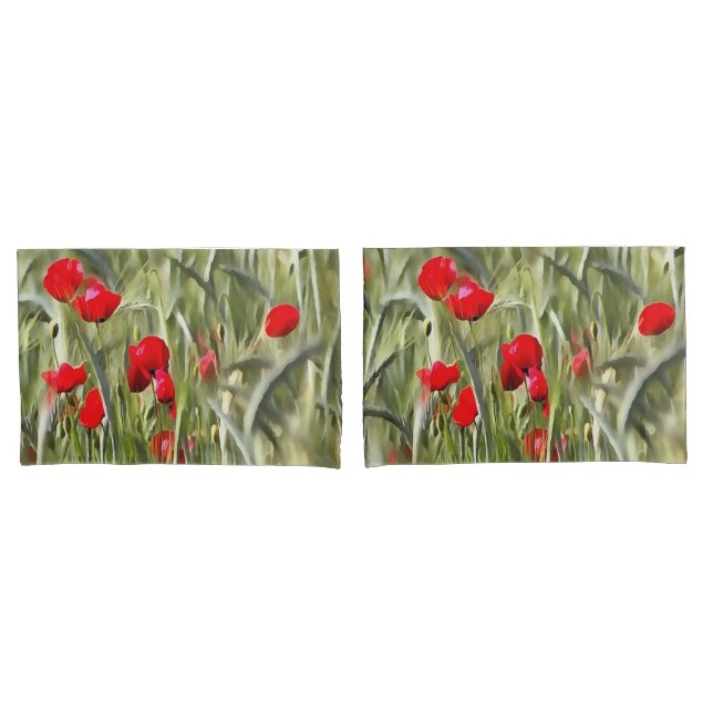 Funda De Cojín Corn Poppies (Anverso - Set)