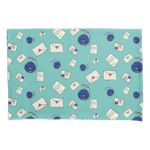 Funda De Cojín Correo alrededor del mundo