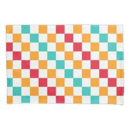 Funda De Cojín Cozy classroom diagonal checkerboard pattern