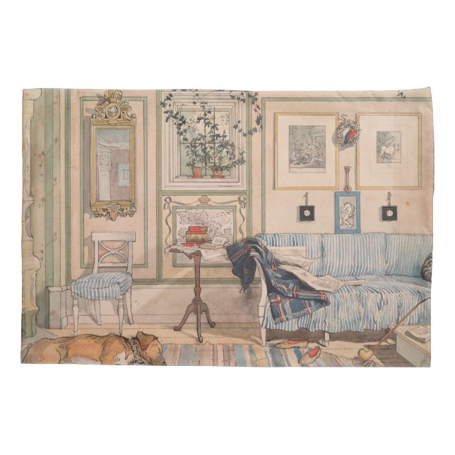 Funda De Cojín Cozy Corner (por Carl Larsson) (Reverso)