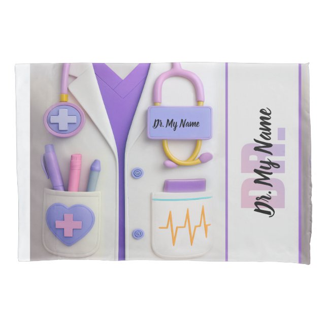 Funda De Cojín Cozy Doctor Blanket – Heart & Healing Design (Anverso)