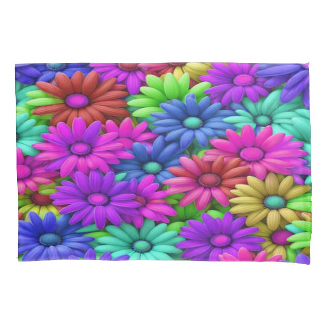 Funda De Cojín Crazy Daisy #10 - Pillowcase (Anverso-izquierdo)