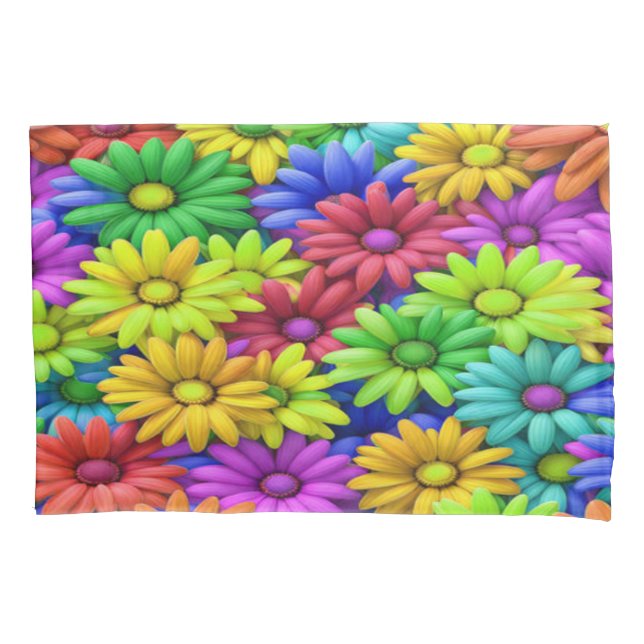 Funda De Cojín Crazy Daisy #11 - Pillowcase (Anverso-izquierdo)