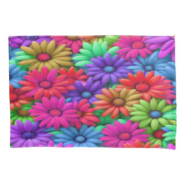 Funda De Cojín Crazy Daisy #13 - Pillowcase (Anverso-izquierdo)