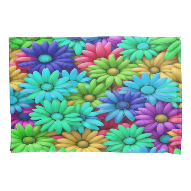 Funda De Cojín Crazy Daisy #9 - Pillowcase (Anverso-izquierdo)