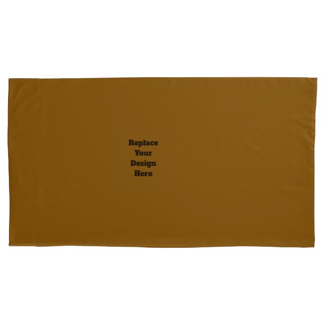 Funda De Cojín Crea tu propio marrón (Anverso)