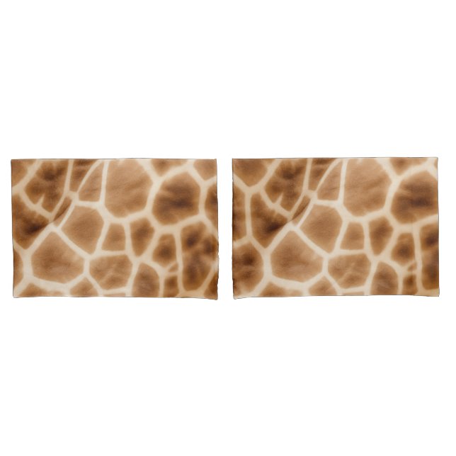 Funda De Cojín Cream Brown Giraffe Animal Print (Anverso - Set)