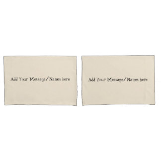 Funda De Cojín Cream Personalized Pillowcases – Custom Name Beddi