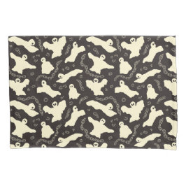 Funda De Cojín Creamy Ghosts - Patrón de Halloween.