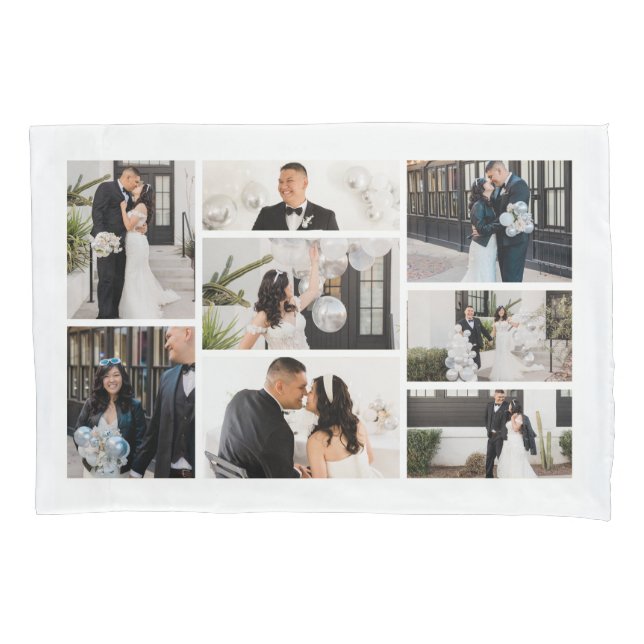 Funda De Cojín Crear su propio Collage de fotos 8 (Anverso)