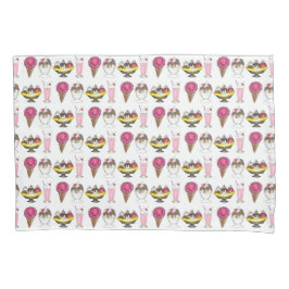 Funda De Cojín Crema de hielo social Sundae Milkshake Banana Spli