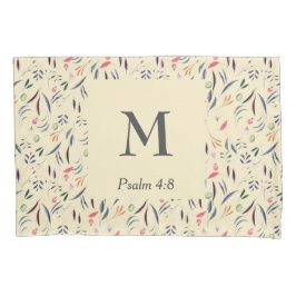 Funda De Cojín Crema FLORAL | MONOGRAM | Cristiano