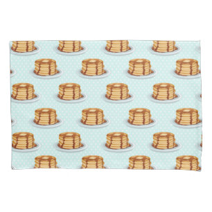 Funda De Cojín Crepes con jarabe de arce y patrón Polkadot