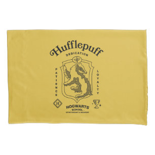 Funda De Cojín Cresta de Dedicación Paciencia Lealtad HUFFLEPUFF™