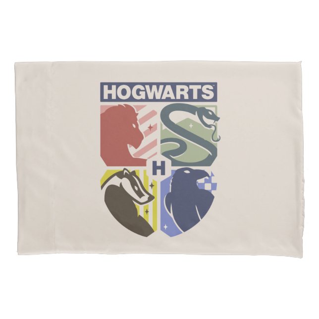 Funda De Cojín Crestado Vintage de HOGWARTS™ (Anverso)