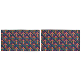 Funda De Cojín Criaturas de aves cruzan los picos