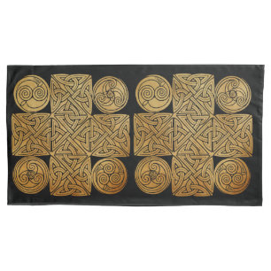 Funda De Cojín Cruz de Knotwork Celtic