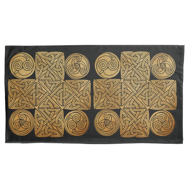 Funda De Cojín Cruz de Knotwork Celtic (Anverso-izquierdo)