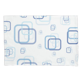 Funda De Cojín Cuadrados azules